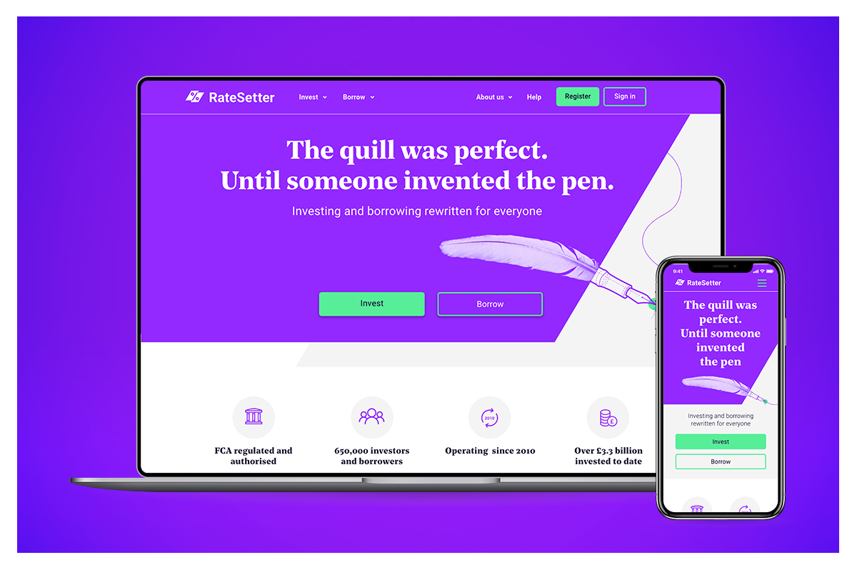 RateSetter revised homepage launch